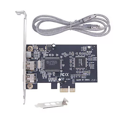 1 PC 3 Ports 1394A Expansion Card PCI Express 1X To External IEEE 1394 Adapter • £13.79