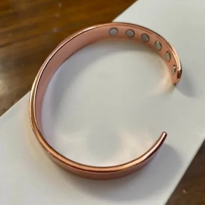 Pure Copper Bracelet 12 Powered Magnets Fashion Arthritis Men Women Cuff New • $15.89