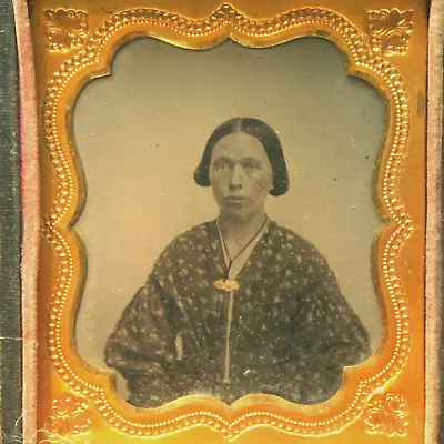 Woman Plate Daguerreotype Ambro Tintype Sixth Plate Thermoplastic Union Case • $105