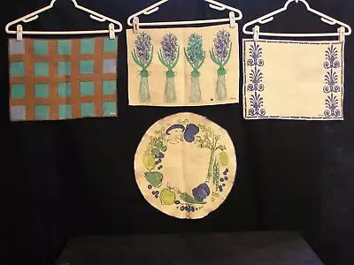 Vera Neumann Placemats Mixed Lot Of Varied Designs: We've Got The Blues 4/lot • $24