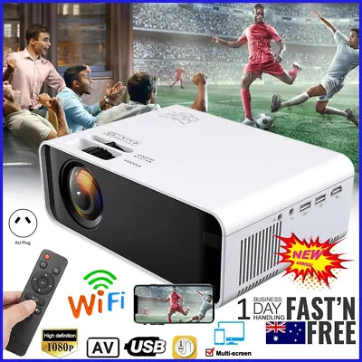 $125.99 • Buy Projector 23000 Lumens 1080P 3D LED 4K Mini WiFi Video Home Theater Cinema HDMI