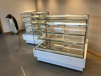 Cake Display Fridge 1.4m Vertika Square Glass Aquarium Look Plug In Brand New • £2750