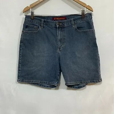 $8.79 • Buy Z. Cavaricci Classic Sportswear Girls Blue Flat Front Jeans Shorts Size 12 