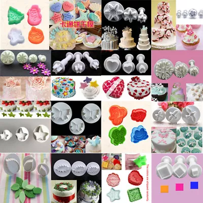 $6.59 • Buy Cookies Plunger Cutter Fondant Cake Decor Mould Biscuit Pastry Sugarcraft Mold