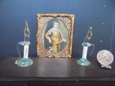 Antique Hand  Blown  Dollhouse Glass  From Germany - 3 Multi Color Pieces • $25