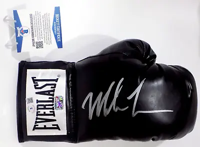 MIKE TYSON Signed Autograph Auto EVERLAST Black Boxing Glove Beckett BAS 💎 COA • $275