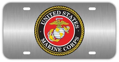 USMC Marine Corps PLASTIC LICENSE PLATE FRONT AUTO USA MADE CAR TRUCK • $11.99