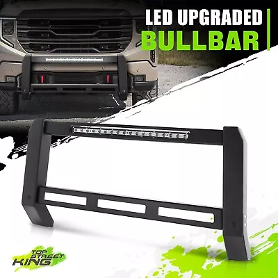 Bull Bar Push Bumper Grille Guard + LED Strip For Silverado/Sierra 1500 19-23 • $512.88