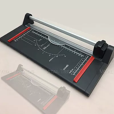 A4 Precision Rotary Paper Photo Trimmer Cutter Ruler Home Office Arts Sheet Card • £15.74