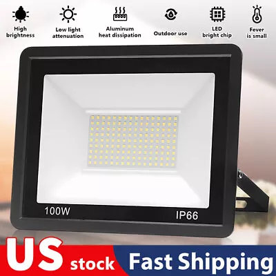 100000LM LED Flood Light Garden Outdoor Lamp Yard Security Spotlight Fixtures US • $12.99