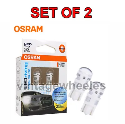 Osram 2880 CW LED T10 Retrofit Bulb Parking Lamp 12V 1W Universal Fit 2 Units • $31.53