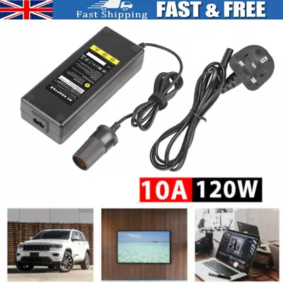 12V 5A~10A AC To DC Adapter Car Cigarette Lighter Charger Power Supply Adapter • £10.99