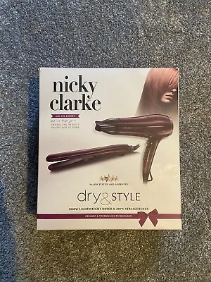 Nicky Clarke Purple Edition Hair Straighteners & Dryer • £39.99