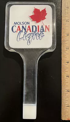 Lucite Molson Canadian Light Tap Handle Beer Keg Bar Brewing Man Cave  10694 • $18