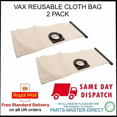 Fits Vax 3-in-1 Tank Type Powa4000 2000 4000 6000 6131 Reusable Cloth Bag 2 Pack • $12.44