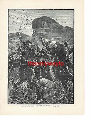 Isandlwana Dash With The Colour Anglo-Zulu War Book Illustration (Print) • £19.97