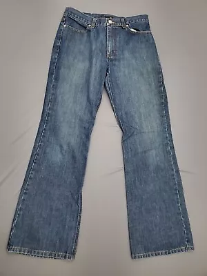 J Crew Jeans Womens Size 10 Bootcut Mid Rise Dark Blue Denim 100% Cotton • $16.49