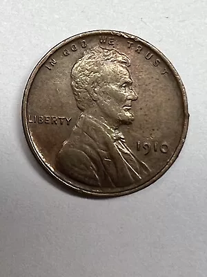 1910-P Lincoln Wheat Penny Philadelphia Mint Red/Brown AU Add To Your Collection • $1.25