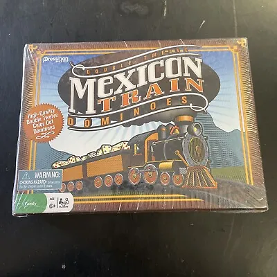 Pressman Double Twelve Mexican Train Dominoes Color Dots 3928 2015 • $11