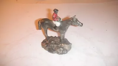 Vintage Metal Horse With Jockey • $10