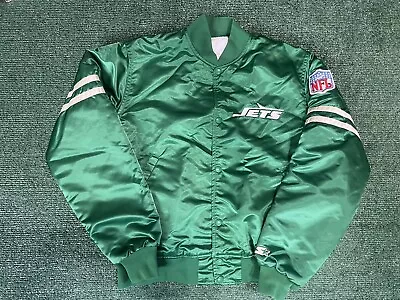 Vintage New York Jets Satin Starter Jacket Size Medium • $259