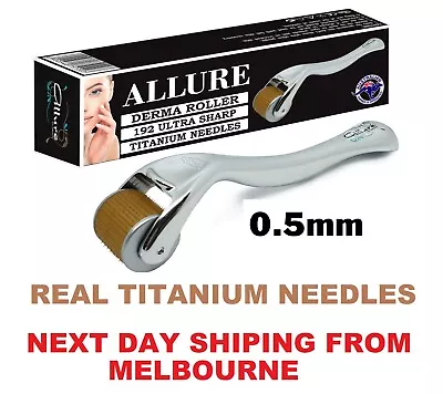 $21.95 • Buy Derma Roller 0.5mm 192 Titanium Needles Dermaroller Anti Aging Wrinkle Scarring 