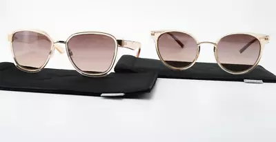 Mexx Sunglasses 2 Piece Lot Model 6409 +6410 UV400 Gold Sun Germany + Case • $109.09