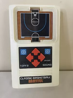 Classic Basketball Handheld Video Game Mattel Electronics 2003 Vintage WORKS! • $15