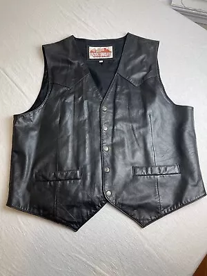 Saguaro West Trading Company Leather Vest (Size: 2 XL) • $21.83