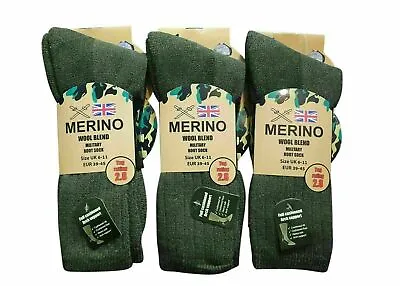 £15.99 • Buy 3 Pairs Mens Military Socks Army Thermal Hiking Boots Walking 2.8 Tog Warm  6-11