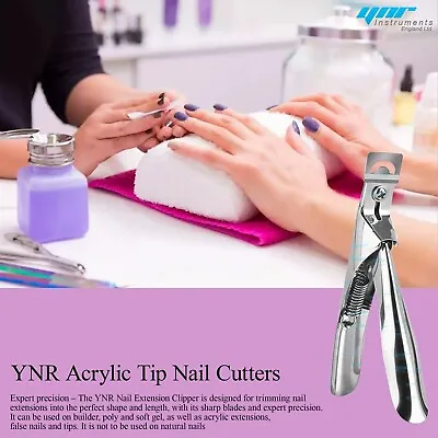 Nail Clippers Tip Cutters For Acrylic False Fake Gel Artificial Nails Rustproof • £3.99