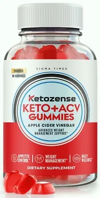 Ketozense Keto + ACV Advanced Weight Loss Gummies To Lose Belly Fat 60ct • $19.95