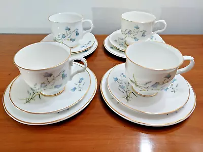 4 X Sadler Wellington Bone China Trios - Teacups Saucers And Side Plates • £22.50