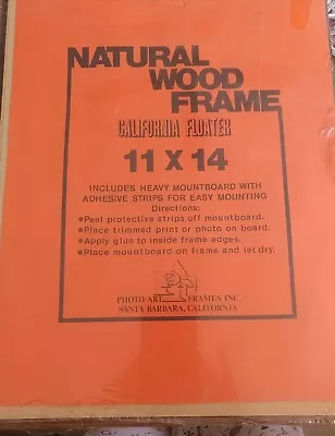 $12.50 • Buy Natural Wood Frame California Floater 11 By 14 Pre Owned Never Used