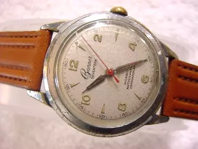 Vintage Large Antique WWII World War II MILITARY BANNER Mens Watch • $16.50