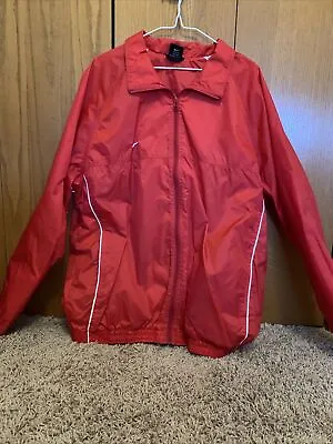 Vintage Nike Warm Up / Wind Suit Jacket Windbreaker Red Sz Large Lined 90’s • $17.99