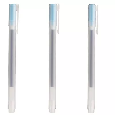 Made In JAPAN MUJI Gel Ink Ballpoint Pen Sky Blue 0.5mm X 3 • $4.98