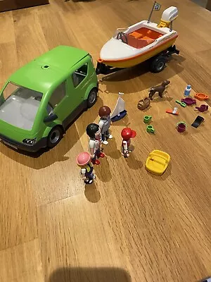 £14.90 • Buy Playmobil 4144 Family Van With Boat And Trailer