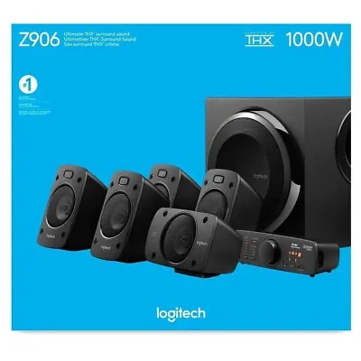 $449.99 • Buy Logitech Z906 5.1 Surround Sound Speaker System THX, Dolby/DTS Digital Certified