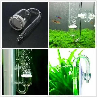 Fish Tank Aquarium CO2 DiffuserCheck ValveU Shape Glass Tube Suction Kit TY • £5.53