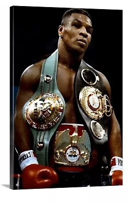 Mike Tyson Canvas 24x36 Print Picture Wall Art Boxing Gym Ring Champ Knockout • $69.99