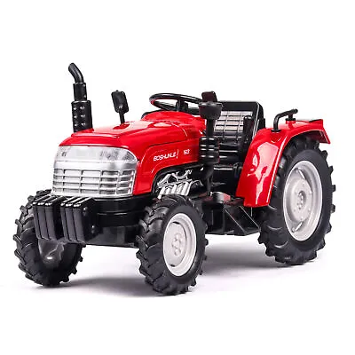 1:32 Farm Tractor Truck Farm Vehicle Model Car Diecast Kids Pull Back Red US Toy • $21.99