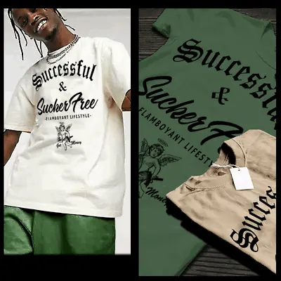 Gangster T-shirt Suckerfree Urban Hip Hop Hustle Mafia Mob Thug White Tee  • $19.99