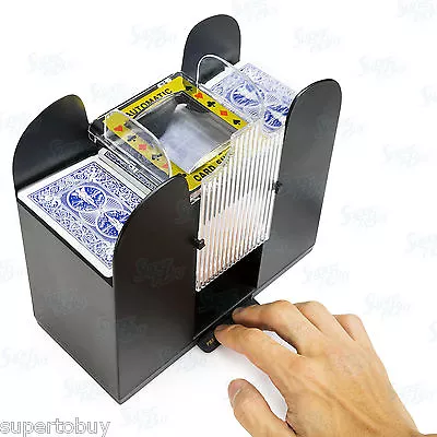 Casino 6 Deck Automatic Playing Card Shuffler Holdem Poker (Cards Not Included) • $21.99