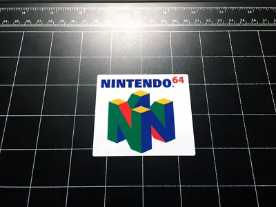 Nintendo 64 N64 Video Game Logo Decal Sticker Retro 90s Mario  • $3.99