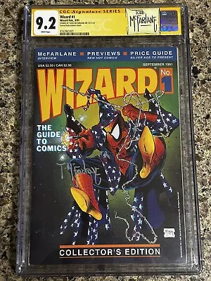 Wizard Magazine #1 CGC 9.2 Todd McFarlane Signature • $350