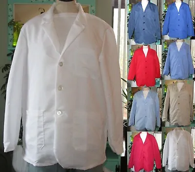 Best Medical Staff L/S Woman Lab Coat 3 Pocket 30  Length Sizes XS - 7X (32-66) • $14.99