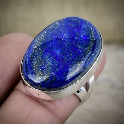 AAA+ Lapis Lazuli Gemstone Handmade 925 Sterling Silver Jewelry Ring All Size • $12.56