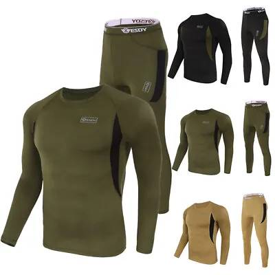 Long Johns Thermal Underwear Set For Men Soft Warm Lined Base Layer Cold Weather • $39.99