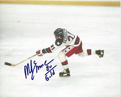 MIKE ERUZIONE Signed 8.5 X 11 Photo Signed REPRINT Hockey USA Olympics FREE SHIP • $16.99